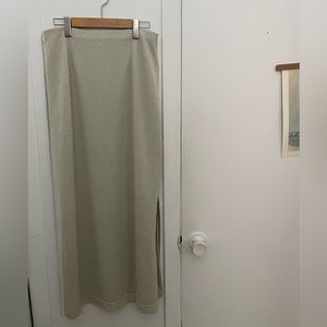 SOLD Green yellow maxi skirt